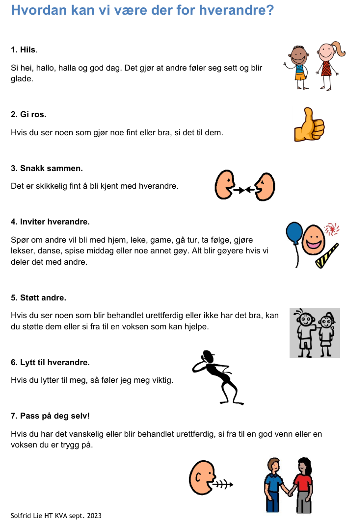 Hvordan være der for hverandre