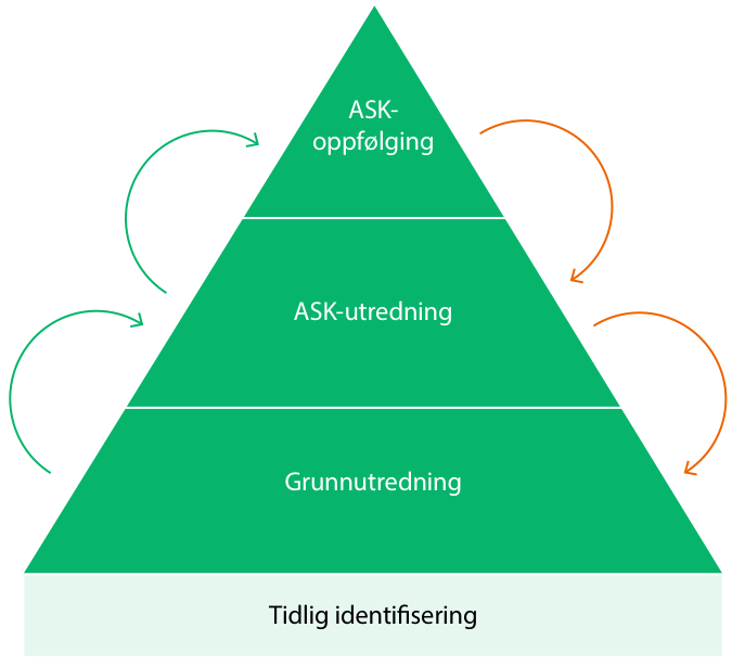 Ous-pyramiden for ASK-kartlegging (Stadskleiv, 2022